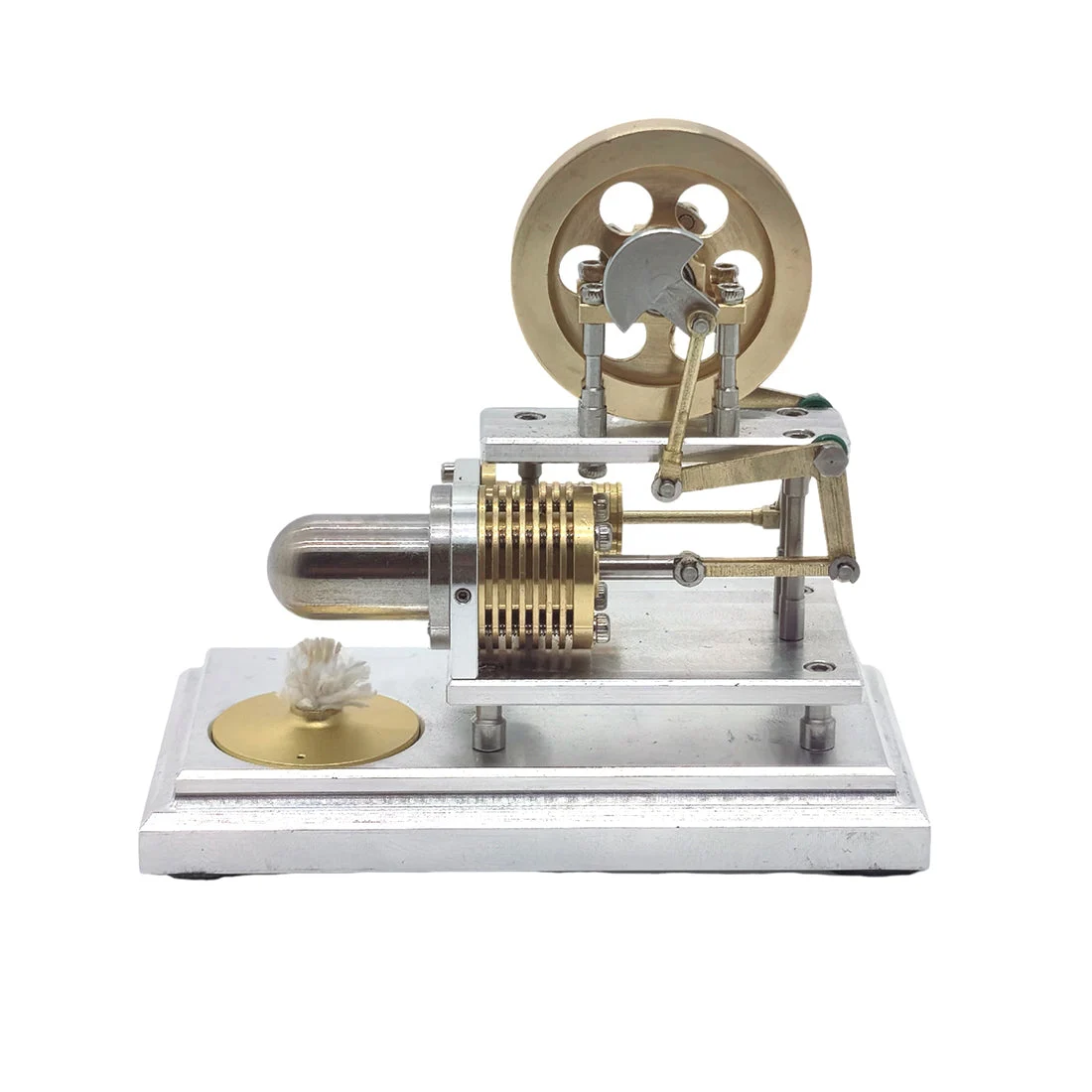 OKMO J06G α-Type Horizontal Opposed Hot Air Stirling Engine Model Super Mini STEM Science Toy